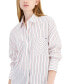 ფოტო #3 პროდუქტის Women's Striped Tunic Shirt