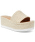 Фото #1 товара Shermer Slide Espadrille Platform Wedge Sandals, Created for Macy's