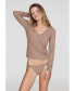 Фото #1 товара Блузка женская CUUP The Button Long Sleeve - Modal Silk Rib