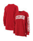 Women's Red Wisconsin Badgers Plus Size Two-Hit Canyon Long Sleeve T-shirt