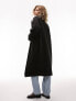 Фото #7 товара Topshop unlined chuck-on coat in solid black