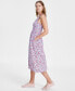 Фото #3 товара Women's Smocked Floral-Print Cotton Midi Dress