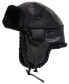 ფოტო #1 პროდუქტის Men's Faux-Leather Trapper Hat