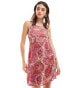 Фото #1 товара JDY cami mini dress in pink paisley print