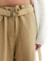 Pimkie baggy high waisted trousers in brown