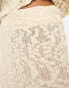 Фото #4 товара Miss Selfridge – Strukturierter Bouclé-Maxirock in Beige, Kombiteil