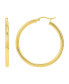 ფოტო #1 პროდუქტის Polished Tube Medium Hoop Earrings, 40mm, Created for Macy's