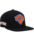 ფოტო #1 პროდუქტის Men's Black New York Knicks Side Core 2.0 Snapback Hat