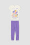 Фото #5 товара Пижамный комплект для девочек Defacto с короткими рукавами и принтом модель Z6526a623sm