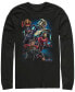 Фото #2 товара Marvel Men's Avengers Endgame Group Action Pose, Long Sleeve T-shirt