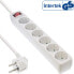 Фото #2 товара Сетевой фильтр Inline Socket strip - 6-way earth contact CEE 7/3 - white - 5m