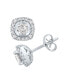 ფოტო #1 პროდუქტის Diamond Halo Stud Earrings (1 ct. t.w.) in 14k White Gold