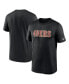 Фото #1 товара Men's Black San Francisco 49ers Legend Wordmark Performance T-shirt