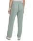 Фото #2 товара Women's Crepe Gauze Relaxed Straight-Leg Drawstring-Waist Pants