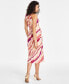 Women's Printed Sleeveless Midi Sheath Dress