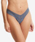 Трусы женские низкие Hanky Panky signature Lace, модель 4911 Tour Guide Blue - фото #1