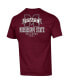Фото #4 товара Men's Maroon Mississippi State Bulldogs Stack 2-Hit T-shirt