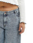 Фото #6 товара Noisy May Curve wide leg jeans in light wash denim