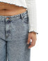 Фото #3 товара Noisy May Curve wide leg jeans in light wash denim