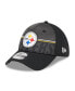 Фото #1 товара Men's Black Pittsburgh Steelers 2023 NFL Training Camp 39THIRTY Flex Fit Hat