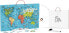 Viga Toys Viga 2w1 Tablica Edukacyjna z Magnetyczną Mapą Świata