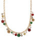 Фото #2 товара Holiday Lane charter Club Gold-Tone Garland Statement Necklace, 18" + 3" extender, Created for Macy's