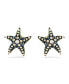 Фото #1 товара Starfish, Small, Blue, Gold-Tone Idyllia Stud Earrings