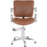Фото #6 товара Fotel krzesło fryzjerskie barberskie kosmetyczne London Brown brązowe