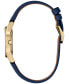 ფოტო #2 პროდუქტის Eco-Drive Women's Disney Snow White Blue Leather Strap Watch 30mm Gift Set