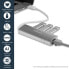 Фото #5 товара StarTech.com 3-Port Portable USB 3.0 Hub plus Gigabit Ethernet - Built-In Cable - Wired - USB - Ethernet - 5000 Mbit/s - Silver,White