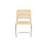 Фото #4 товара Обеденный стул DKD Home Decor 46 x 46 x 77 cm Натуральный Серебристый Светло-коричневый ротанг