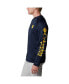 Фото #4 товара Men's Navy Michigan Wolverines Terminal Tackle Omni-Shade Raglan Long Sleeve T-shirt