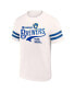 Фото #2 товара Men's Darius Rucker Collection By Cream Distressed Milwaukee Brewers Yarn Dye Vintage-Like T-shirt