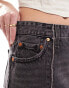 Levi's Recrafted icon denim skirt in black grey wash Черный, W25 - фото #5