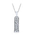 Фото #1 товара Hanukkah Magen Judaic Hamsa Hand Parchment Pendant Kabbalah Necklace For Bat Mitzvah For Women Sterling Silver