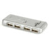 Фото #1 товара USB-концентратор Value модель VALUE USB 2.0 Notebook Hub - 4 Ports - USB 2.0 - USB 2.0 - 480 Mbit/s - Silver - Plastic - 90 mm.