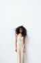 Фото #5 товара Платье-комбинация с бретелями и бусинами ZARA