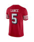 Фото #4 товара Men's Trey Lance Scarlet San Francisco 49Ers Alternate Vapor Limited Jersey