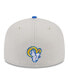 Фото #5 товара Men's Stone, Royal Los Angeles Rams 2023 NFL Draft On Stage 59FIFTY Fitted Hat
