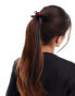 Фото #1 товара DesignB London hair tie with black ribbon and red rose