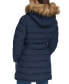 ფოტო #4 პროდუქტის Women's Belted Faux-Fur-Trim Hooded Puffer Coat, Created for Macy's