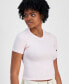 Juniors' Crewneck Short-Sleeve Seamless Tee