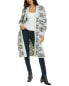 Raffi Jacquard Cozy Wool-Blend Coat Women's Xs/S