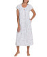 Фото #1 товара Women's Short-Sleeve Floral Keyhole Nightgown