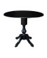 Фото #2 товара International Concept 42" Round Dual Drop Leaf Pedestal Table