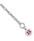 ფოტო #1 პროდუქტის Sterling Silver Rhodium Engraveable Enamel Disc Medical ID Bracelet