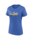 Фото #3 товара Women's Powder Blue, Gold Los Angeles Chargers Fan T-shirt Combo Set