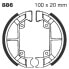 EBC Plain Series Organic 886 Brake Shoe