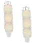 Lab-grown Opal Huggie Hoop Earrings (7/8 ct. t.w.)
