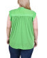 ფოტო #2 პროდუქტის Plus Size Short Flutter Sleeve Crepon Blouse